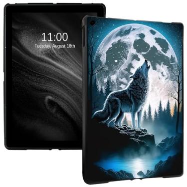 Imagem de Capa para iPad 7 10.2 2019/iPad 8 2020/iPad 9 2021, Howling Wolf Moon