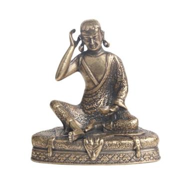 Imagem de Estatueta de estátua de Buda, antiga, latão, Milariba, 5,3 cm, sentada