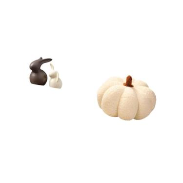 Imagem de Fenteer Conjunto de Almofadas de Estátua de de Porcelana E Abóbora de Halloween para Suporte de TV, Sofá-cama, Armário de Quarto, Decoração de Jardim D