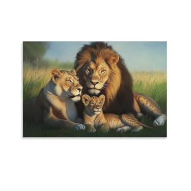 Imagem de KTIMIPE Animal Leoa Leoa Natureza Selva Estética Poster Tela Arte de Parede Decoração de Casa para Quarto Banheiro Escritório Sala de Estar Imagens Impressão de Parede 12 x 18 polegadas (30 x 45 cm)