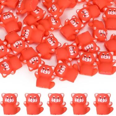 Imagem de Geelin 50 mini bonecos de panda de resina, modelos de animais de resina realistas de panda fofo para decoração de casa, jardim de fadas, decoração de bolos, lembrancinhas de festa