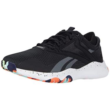 Imagem de Reebok HIIT Tênis de Treino Feminino Cross Trainer, Preto/branco/laranja flare, 11