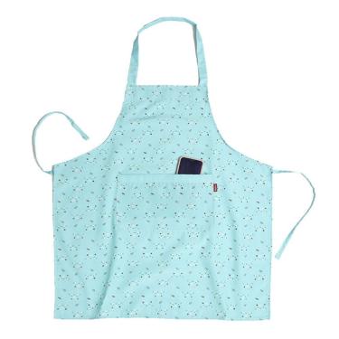 Imagem de Avental de algodão minimalista sem mangas com bolso e alça de pescoço