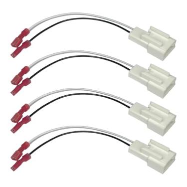 Imagem de HHZL Adaptador de chicote de som para porta de carro chicote de fios de alto-falante baixo de áudio adaptador de plugue estéreo subwoofer cabo modificação de fio acessórios de conversão Plug and Play