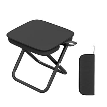 Imagem de Banqueta dobrável, banqueta portátil | Banco dobrável para assento externo,Banco dobrável estável para acampamento ao ar livre, caminhada, caça, pesca, viagens, banco de acampamento portátil