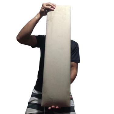 Imagem de Cabeceira Modular Estofada 60x20cm + 120x20cm | Painel Decorativo para Cama | Autocolante, Macia, Design Moderno para Quarto(20UN 20X80CM VELUDO BEGE)