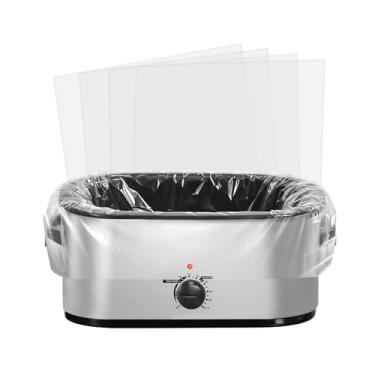 Imagem de Forros de cozimento lento, 4 unidades, 86 x 45,7 cm, ajuste universal para torradeiras de 16 a 22 litros, cozimento sem bagunça, forros de forno descartáveis para facilitar a limpeza, saco de cozinha
