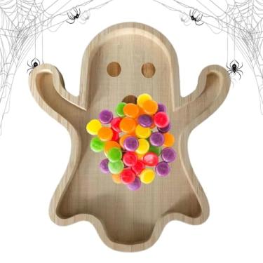 Imagem de Bandejas para Servir Comida,Travessas e Bandejas - Bandeja de comida de lápide de para lanche fantasma de Halloween | Bandeja de servir travessas de charcutaria enfeites de bandeja de férias para reun