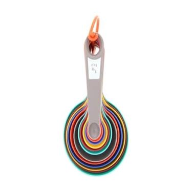 Imagem de Farberware Conjunto de copo e colher de medição de 12 peças – ferramentas de medição de cozinha codificadas por cores com marcações de fácil leitura, design de encaixe para armazenamento compacto