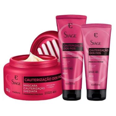 Imagem de Eudora Siage Cauterização dos Fios Kit - Shampoo + Condicionador + Más