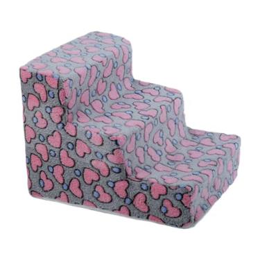 Imagem de Fxzqgnh Rampa para Cães, Macia, para Camas E Sofás Altos, Leve, com Capa Removível E Lavável. Degraus para Cães Idosos E Animais de Pequeno Porte, pequeno de 3 camadas