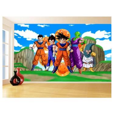 Imagem de Papel De Parede Dragon Ball Goku Vegeta Anime 3,5M Dbz493 - Você Decor