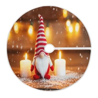 Imagem de SEHANY Saia para árvore de Natal, 91 cm, Papai Noel, vermelha, decoração de árvore de Natal, tapetes para decoração de festa de Natal em casa