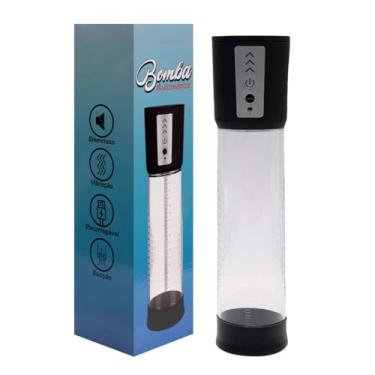 Imagem de Bomba Peniana Elétrica Super Forte Recarregável 3 Modos de Sucção