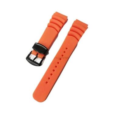 Imagem de Pulseira De Silicone De 20mm 22mm Para Relógio SEIKO SKX007 009, Pulse