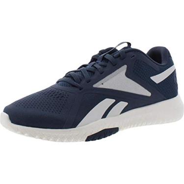 Imagem de Reebok Flexagon Force 2.0 Cross Trainer Tênis feminino, Índigo esfumaçado/Giz, 8 Wide