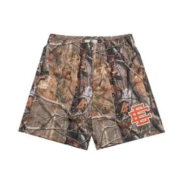 Imagem de Bermuda De Praia Em Malha Para Homens, Shorts Casuais Para Treinamento