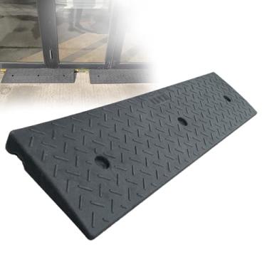Imagem de MOMOBC Rampa de calçada, rampa de borracha para cadeiras de rodas, scooter/degrau de mobilidade