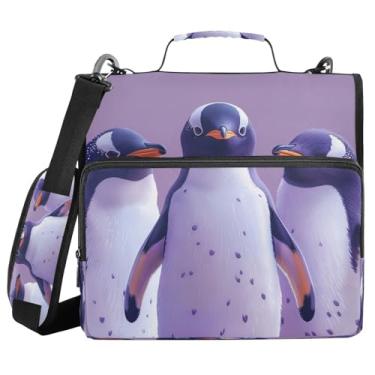 Imagem de STAYTOP Fichário de 3 anéis com zíper e alça de ombro, anéis D de 3,8 cm, material escolar e de escritório