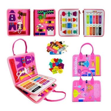 Imagem de Livro Educativo Montessori: Meu Livrinho Sensorial Maleta Educativa - Princesas