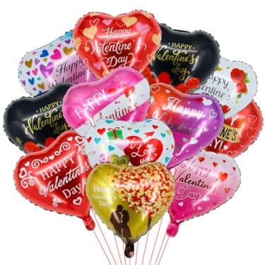 Imagem de Balões de Dia dos Namorados Balões de coração para decoração de casamento, decorações de aniversário romântico, decorações de dia dos namorados (amor)