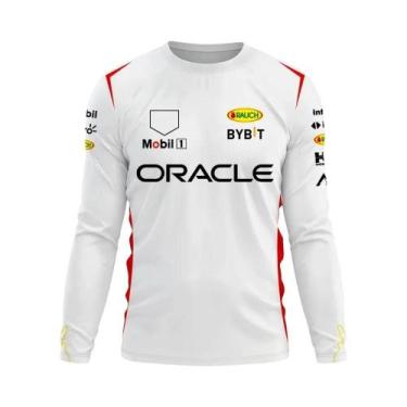 Imagem de Camiseta De Manga Longa Com Gola Redonda Para Motociclismo Red Bull Ra
