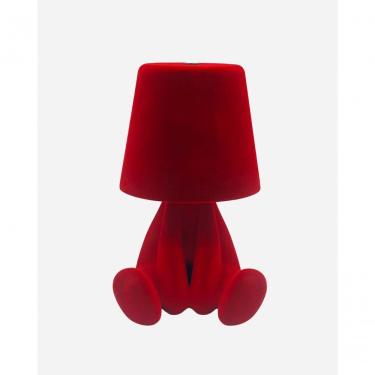 Imagem de Abajur Boneco Infantil Led 3 Luzes Iluminação Noturna Vermelho