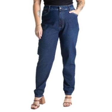 Imagem de Calça Jeans Sawary Plus Size Mom - 281216 - Azul 52-Feminino