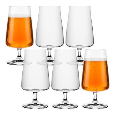 Imagem de Jogo 6 Taça de Cerveja Chopp Bohemia Cristal Ecológico Titanium Alex 3