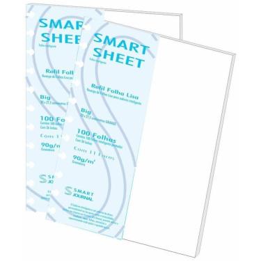 Imagem de Kit 2 Refil Caderno Inteligente 90G 100 Folhas Liso Grande