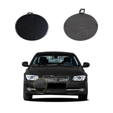 Imagem de Goholy Tampa de gancho de reboque para para-choque dianteiro de carro compatível com BMW Série 3 2 portas E92 318d 320i 328ix 330d 335ix 2010 2011 2012 2013 Tampa de reboque 51117256104 Tampa pequena