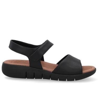 Imagem de Sandalia Usaflex Plataforma Couro Ref Ud17001 Preto 036