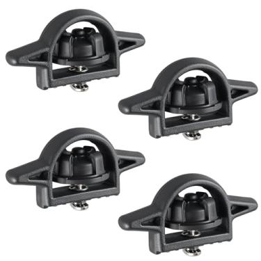 Imagem de KPALAG 4 peças de grampos de amarração compatíveis com Toyota Tacoma 2005-2021 e Tundra 2007-2021 Sistema de trilho de convés de caminhão Substituição: PT278-35160 PT278-35112 PT278-0C010 PT278-35111
