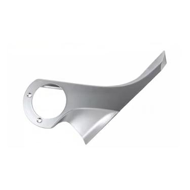 Imagem de Compatível com tesla modelo 3 2018 2019 2020 2021 carro esquerda direita espelho traseiro base suporte esqueleto guarnição quadro inferior capa substituição(M3 Top Base Silver L)