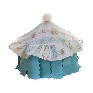 Imagem de KiBcsLic Toca/Acessório para Gaiola de Porquinho-da-Índia: Quente, Fácil de Limpar, Decorativa e Macia. Ideal para Gerbils, Ouriços-Animais e, Azul