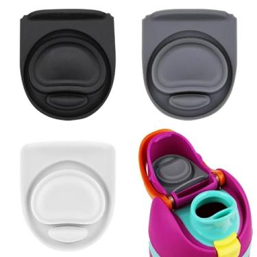 Imagem de ZONBBEE 3 peças de rolha de substituição de vedação de borracha compatível com Owala Freesip16/19/24/32/1,134 g, tampa de bico, junta de garrafa de água, acessórios de peças de tampão de silicone (3