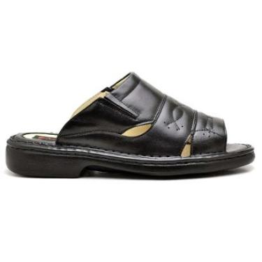 Imagem de Chinelo Ranster masculino casual em Couro nobre de carneiro – Leve, Sofisticado e Durável-Masculino