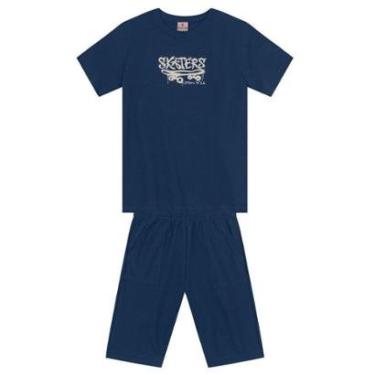 Imagem de Conjunto Infantil Menino De Skate Em Puff Brandili-Masculino