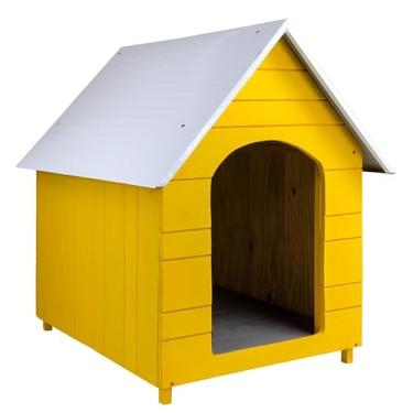 Imagem de Casa Casinha de Cachorro Premium Reforçada Média N3 (Amarela)