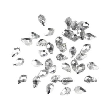 Imagem de 50 Peças De Pingente Briolette 5x8mm Em Cristal Austríaco, Gota D'água