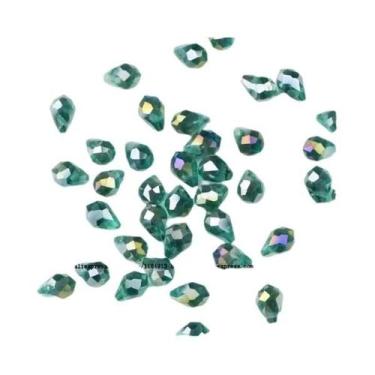 Imagem de 50 Peças De Pingente Briolette 5x8mm Em Cristal Austríaco, Gota D'água