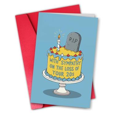 Imagem de ZYrelle Cartão de aniversário de 30 anos engraçado para ele, presente de feliz aniversário de trinta anos para mulheres e homens, cartão de aniversário de 30 anos para irmã irmão, RIP to Your 20s, but
