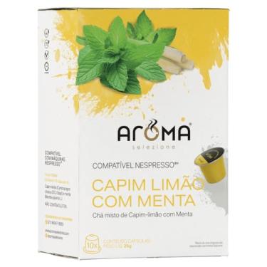 Imagem de Aroma Selezione Cápsulas De Chá Capim Limão E Menta Compatível Com Nespresso Contém 10 Cápsulas