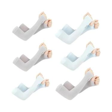Imagem de Mangas Protetoras UV Para Homens E Mulheres, 6 Pares, Mangas Esportiva