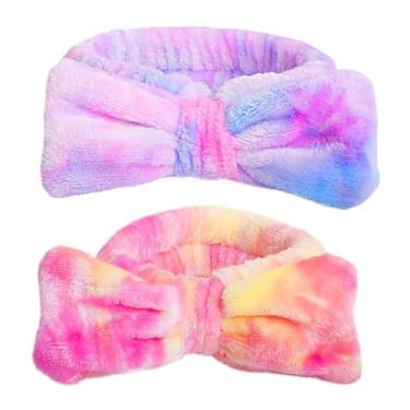 Imagem de 3 peças de tiara macia para cuidados com a pele para rotinas faciais, design absorvente e elástico