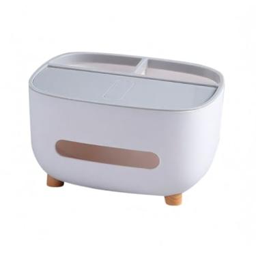 Imagem de Organizador de Mesa Camada Multifuncional Porta-Papel Higiênico com Compartimentos Grande Capacidade Prateleira Desmontável para Casa Escritório Dormi