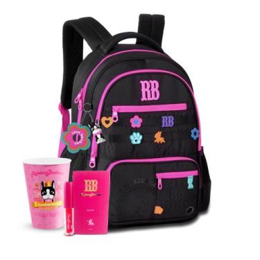 Imagem de Mochilas Rebecca Bonbon RB Costas Juvenil Meninas Chaveiro, RB26230 Pr