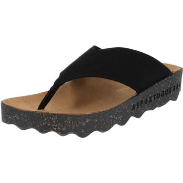 Imagem de Asportuguesas Sandália feminina CAMI223ASP de cortiça, Preto, 34