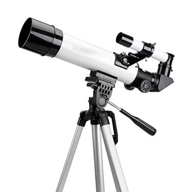 Imagem de pcagfaajmh Telescópio astronômico infantil de nível básico de refração com tripé monocular de uso duplo de alta definição, presente de dia das crianças