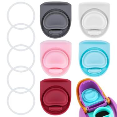 Imagem de ZUGHXMS Rolha de substituição e anel de vedação O compatível com Owala FreeSip 680 g, tampa de anéis de vedação superior de garrafa para Owala 16/19/24/32/1,134 g tampa de boca acessórios de peças de